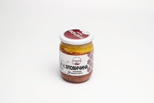 Яловичина тушкована (скло) ДСТУ