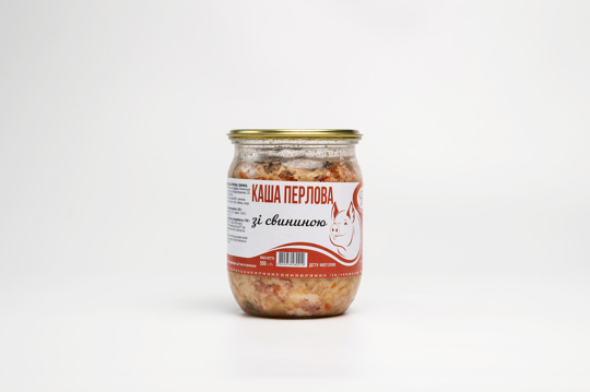 Каша Перлова з м'ясом скло